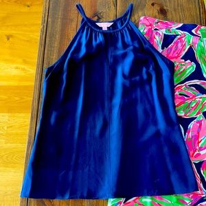 Lilly Pulitzer silk tank.